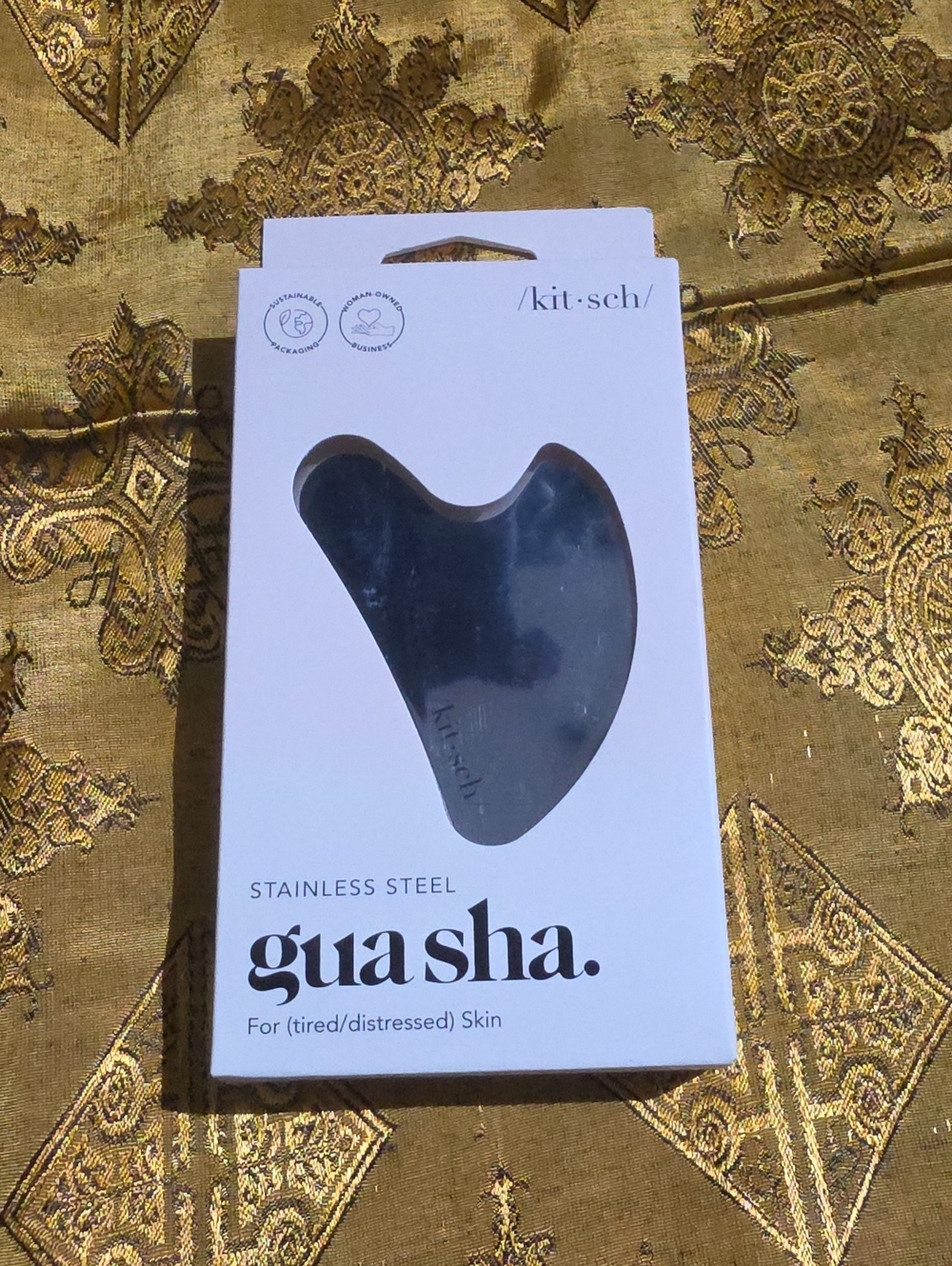 NWT-Stainless Steel Guasha Kitsch